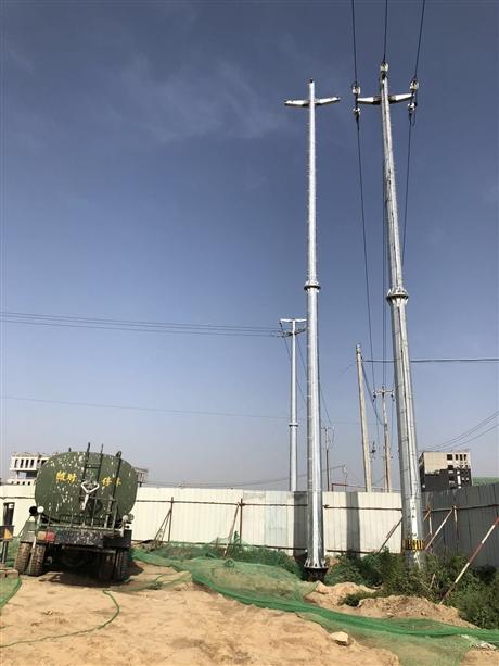 北京市35kv电力钢杆钢杆打桩施工霸州兴鼎钢杆